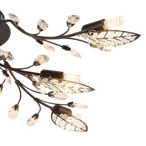 Plafoniera Janis 8xG9, Ø76 cm, IP20, neagra mat, Globo Lighting [7]- savelectro.ro