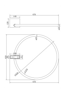 Plafoniera LED Anillo MOD315CL-L25CH3K, 25W, 1400lm, lumina calda, IP20, crom, Maytoni [4]- savelectro.ro