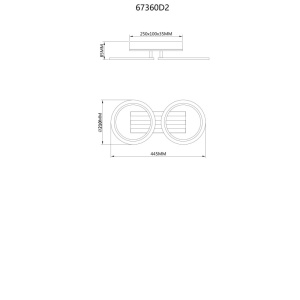 Plafoniera LED Blevins 15W, 880 lm, lumina calda/neutra/rece, IP20, imitatie lemn, Globo Lighting [6]- savelectro.ro