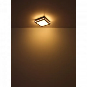Plafoniera LED Carla 41589D2, 24W, 1340lm, lumina calda, IP20, neagra+maro, Globo Lighting [7]- savelectro.ro