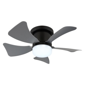 Plafoniera LED cu ventilator, 10W, 750lm, lumina calda/neutra/rece 3000-6500K, IP20, neagra, Globo [1]- savelectro.ro
