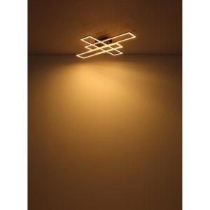 Plafoniera LED Dakari, 40W, 1650 lm, lumina calda (3000 K), IP20, neagra+aurie, Globo Lighting [6]- savelectro.ro