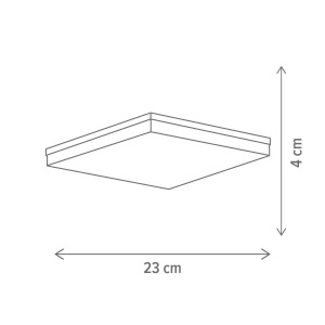 Plafoniera LED Genius S 36W, lumina neutra(4000 K), alba, Klausen [3]- savelectro.ro