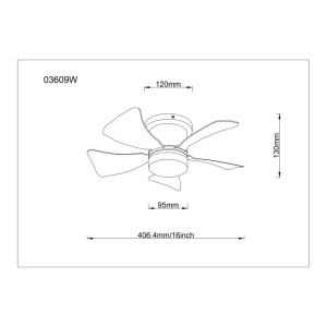 Plafoniera LED Hines, cu ventilator, 10W, 750 lm, lumina calda/neutra/rece, IP20, alba, Globo Lighting [3]- savelectro.ro