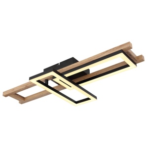 Plafoniera LED Illa 20W, 850 lm, lumina calda (3000K), 69 cm, neagra mat, Globo Lighting [3]- savelectro.ro