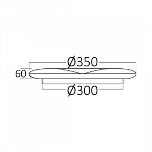 Plafoniera LED Jade BH16-21180, rotunda, 34W, 3550lm, lumina calda+neutra+rece, IP20, alba, Braytron [2]- savelectro.ro