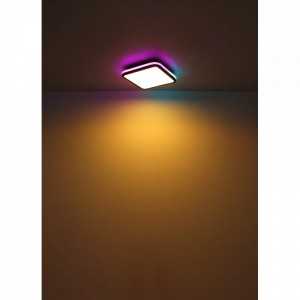 Plafoniera LED Jaxxi 41391-40, cu telecomanda, RGB, 40W, 4250lm, lumina calda+neutra+rece, IP20, alba+neagra, Globo Lighting [18]- savelectro.ro