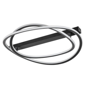 Plafoniera LED Malira, 75W, 5800 lm, lumina calda/neutra/rece, dimabila, telecomanda, IP20, neagra+alba, Rabalux