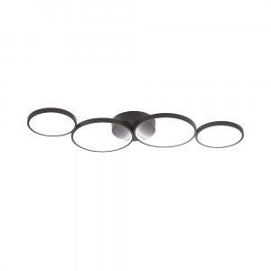 Plafoniera LED Nela BR-BH17-04091, cu telecomanda, 60W, 6050lm, lumina calda+neutra+rece, IP20, neagra, Braytron [3]- savelectro.ro
