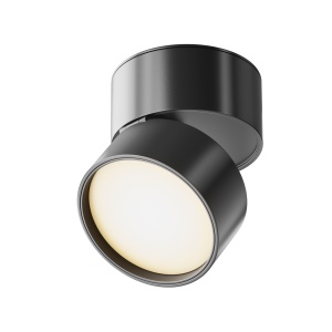 Plafoniera LED Onda C024CL-L12B3K, 12W, 700lm, lumina calda, IP20, neagra, Maytoni [1]- savelectro.ro