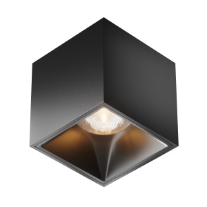 Plafoniera LED Onda C065CL-L12B3K, 12W, 1000lm, lumina calda, IP20, neagra, Maytoni [1]- savelectro.ro