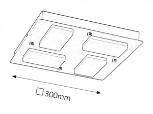 Plafoniera LED Ruben 5725, 4.5W, 1548lm, lumina neutra, IP44, crom, Rabalux [5]- savelectro.ro