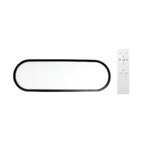 Plafoniere LED, Plafoniera LED Smart Cira, 36W, 3900 lm, lumina calda/neutra/rece, telecomanda, dimabila, IP20, neagra, Klausen - savelectro.ro
