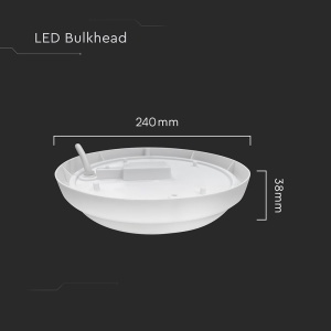 Plafoniera LED V-TAC, 24W, 2500 lm, lumina rece, IP54 [6]- savelectro.ro