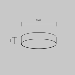 Plafoniera LED Zon C032CL-35W3K-RD-W, 36W, 2220lm, lumina calda, IP20, alba, Maytoni [4]- savelectro.ro