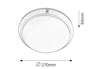 Plafoniera Lentil 5810, 1xE27, alba, IP20, Rabalux [4]- savelectro.ro