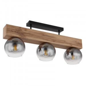 Plafoniera Moitas 15656-3D, 3xE27, fumurie+neagra, IP20, Globo Lighting [4]- savelectro.ro