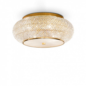 Plafoniera Pasha 100791, 10xE14, aurie, IP20, Ideal Lux