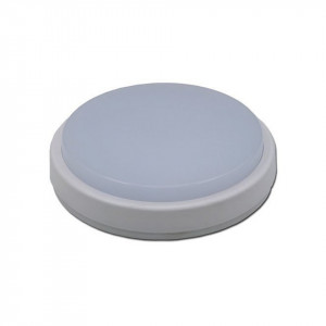 Plafoniera pentru exterior LED OP2288, 24W, 1900lm, lumina calda, IP65, alba, Optonica