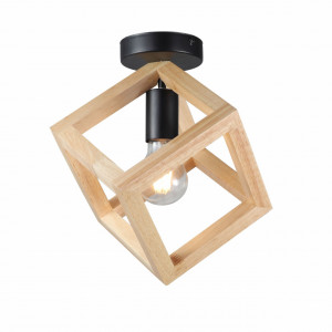 Plafoniera Rhombus KL101050, 1xE27, maro+neagra, IP20, Klausen [6]- savelectro.ro