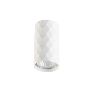 Corpuri de iluminat, Plafoniera rotunda Glamour, GU10, alba, design triunghiular, Masterled - savelectro.ro
