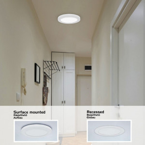 Plafoniera Sonnet LED, metal, alb, senzor de miscare, 2800 lm, lumina neutra (4000K), 1492, Rabalux [3]- savelectro.ro