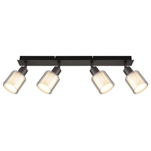 Plafoniera Villegas, 4xE14, IP20, negru mat+crom, Globo Lighting [3]- savelectro.ro