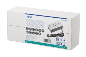 Priza incastrabila dreptunghiulara, 3 prize schuko, alba, GTV [2]- savelectro.ro