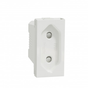 Prize si intrerupatoare, Priza simpla, 1 modul, 10A, alba, Schneider Noua Unica - savelectro.ro