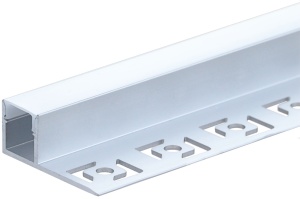 Profile banda led, Profil aluminiu LED de colt pentru rigips, aluminiu+alb, Optonica - savelectro.ro