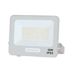 Proiector led 50W, 4500lm, IP65, lumina rece(6000K), alb, Optonica [1]- savelectro.ro