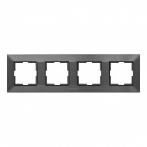 Prize si intrerupatoare Panasonic, Rama 4 module, orizontala, IP20, Grafit, Panasonic Arkedia Slim - savelectro.ro