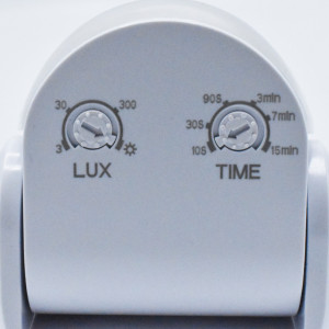 Senzor de miscare aplicat, 180 grade, max 300W LED, IP65, alb, GTV