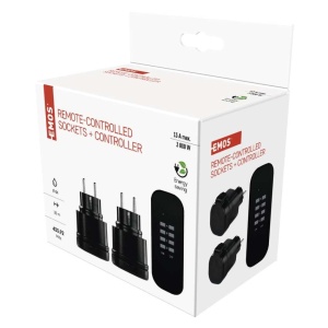 Set 2 prize cu telecomanda, IP44, exterior, max 3000W, EMOS [5]- savelectro.ro