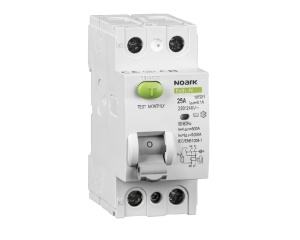 Tablouri si sigurante, Siguranta automata cu protectie diferentiala 25A P+N, tip AC, 30mA, 6kA, Noark - savelectro.ro