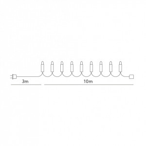 Sir luminos 100 leduri, 10 metri, 7 programe, 6W, lumina rece, Kobi [4]- savelectro.ro