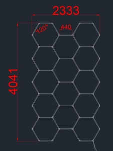 Sistem LED Honeycomb 456W, lumina rece (6000 K), 54720 lm, Optonica [3]- savelectro.ro