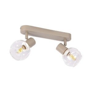 Spoturi, Spot aplicat Aera, 2xE14, IP20, bej, Klausen - savelectro.ro