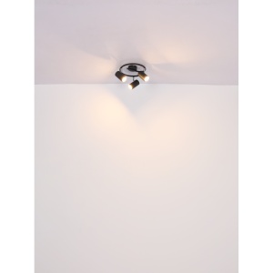 Spot aplicat Allvi, 3xGU10, IP20, negru mat+crom, Globo Lighting [4]- savelectro.ro