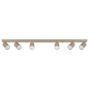 Spot aplicat Bardo 6xGU10, liniar, orientabil, IP20, bej+auriu, Masterled [2]- savelectro.ro