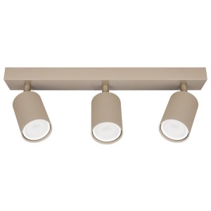 Spoturi, Spot aplicat Lucerno 3xGU10, liniar, orientabil, IP20, bej, Masterled - savelectro.ro