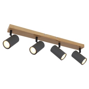 Spoturi, Spot aplicat Robby 4xGU10, orientabil, IP20, grafit, Globo Lighting - savelectro.ro