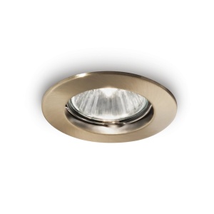 Spoturi, Spot incastrat Jazz, 1xGU10, IP20, bronz antic, Ideal Lux - savelectro.ro