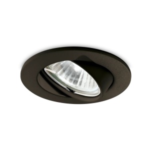 Spoturi, Spot incastrat orientabil Swing, 1xGU10, IP20, negru, Ideal Lux - savelectro.ro