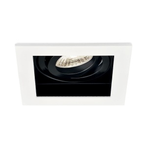 Spoturi, Spot incastrat patrat, metal, alb-negru, IP20, Braytron - savelectro.ro