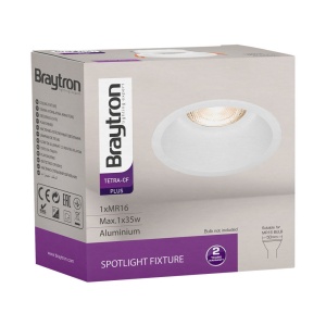 Spot incastrat rotund, alb, IP20, Braytron [5]- savelectro.ro