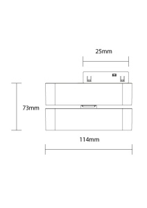Spot LED 15392-OP, sina magnetica M05, 6W, 360 lm, orientabil, liniar, lumina neutra (4000 K), IP20, negru, Optonica [4]- savelectro.ro
