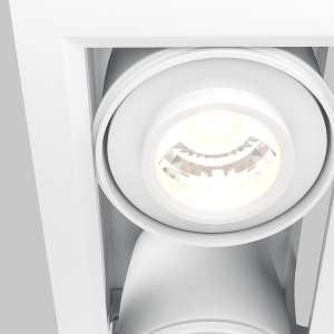 Spot LED 20W Incastrat, Maytoni, 1450lm, Lumina Calda (3000K), IP20, alb [2]- savelectro.ro