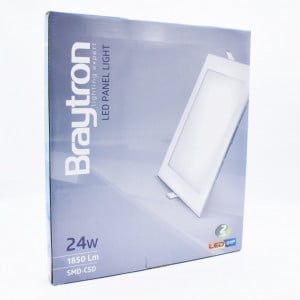 Spot led patrat, 24W, 1850 lm, lumina naturala (4200K), 300x300 mm, alb, Braytron
