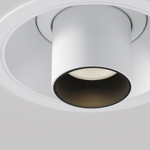 Spot LED 7W Incastrat, Maytoni, 460lm, Lumina Calda (3000K), Alb [2]- savelectro.ro